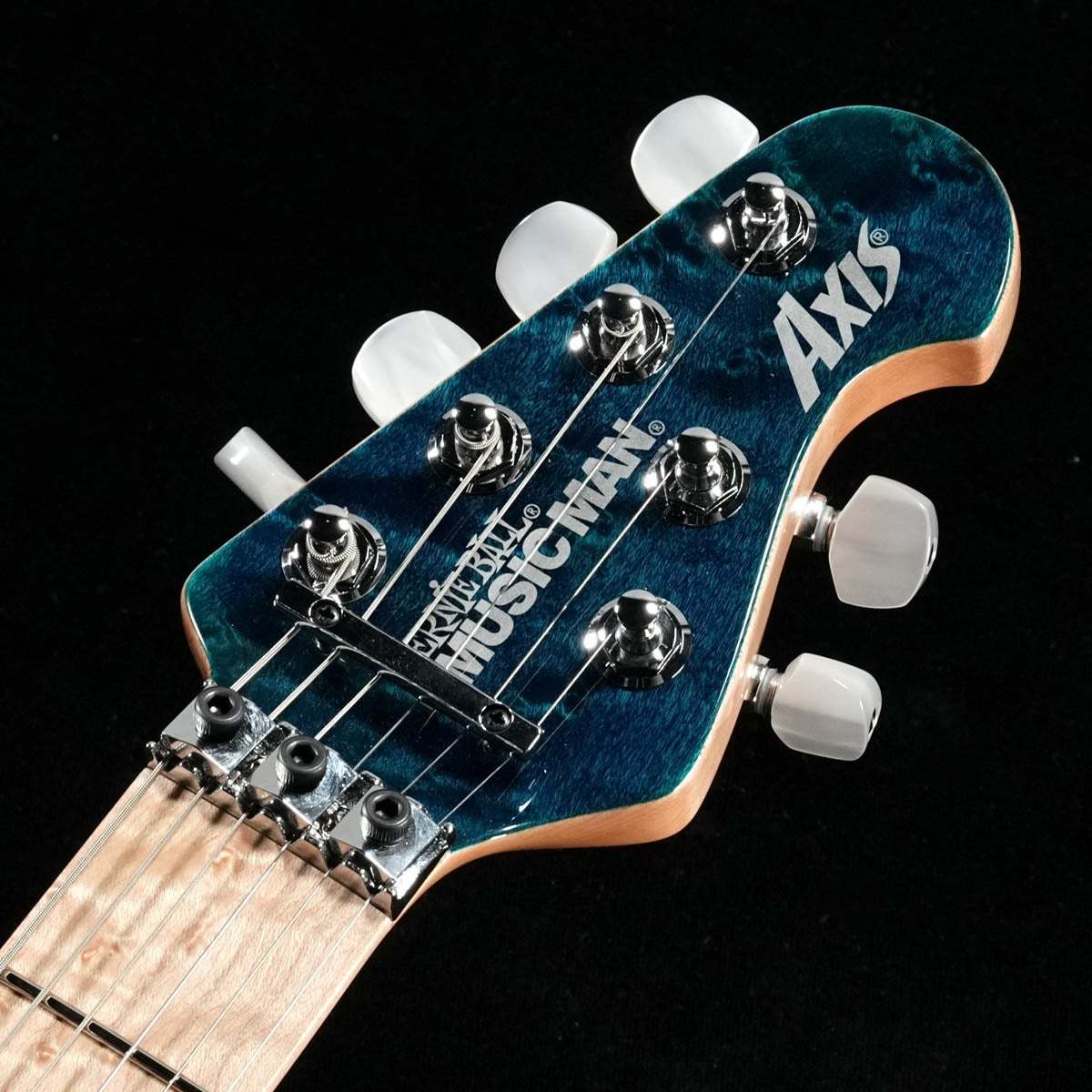 MUSIC MAN Axis KID Limited Edition Trans Blue Quilt Top MH Brown
