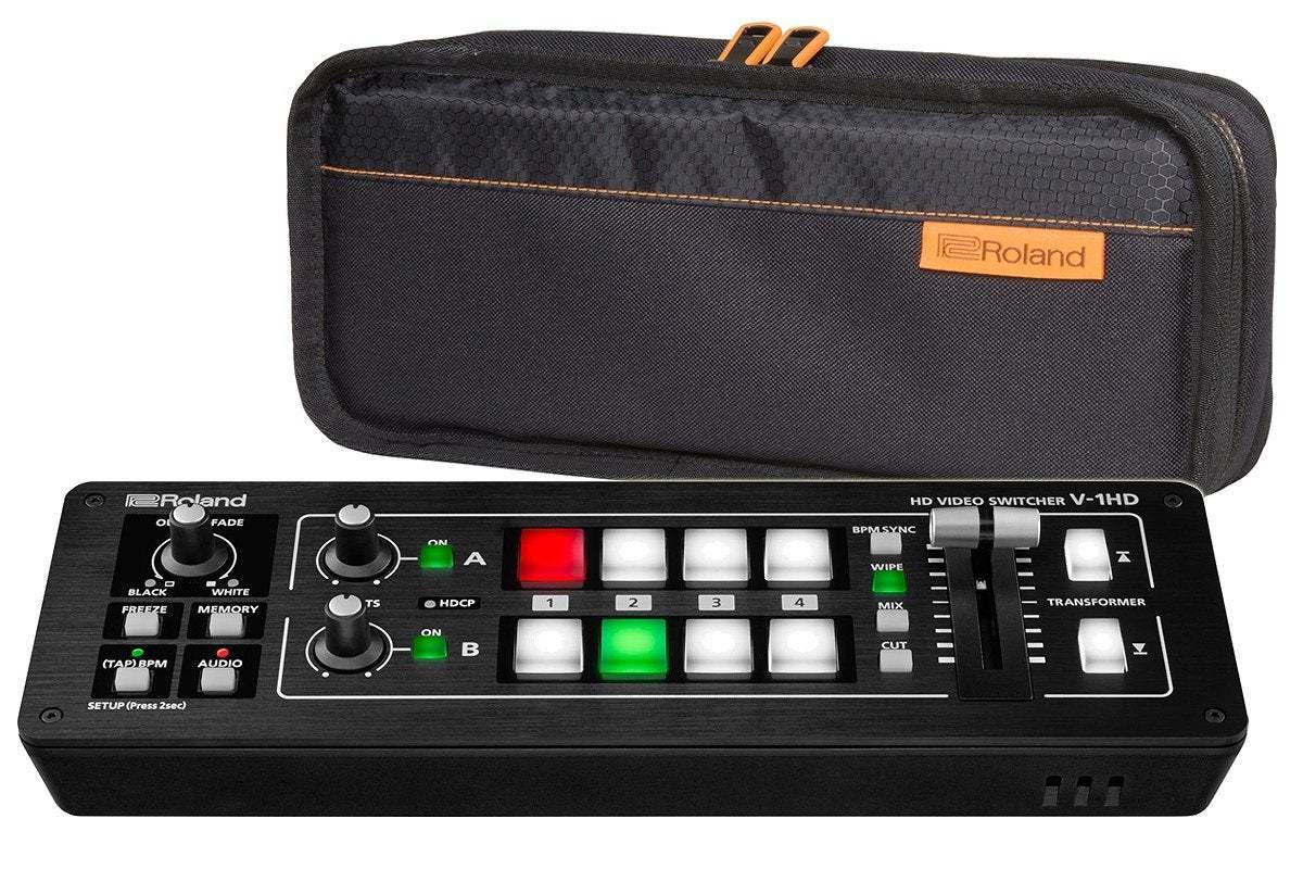Roland V-1HD【純正ケース CB-BV1 セット！】コンパクトHDビデオ