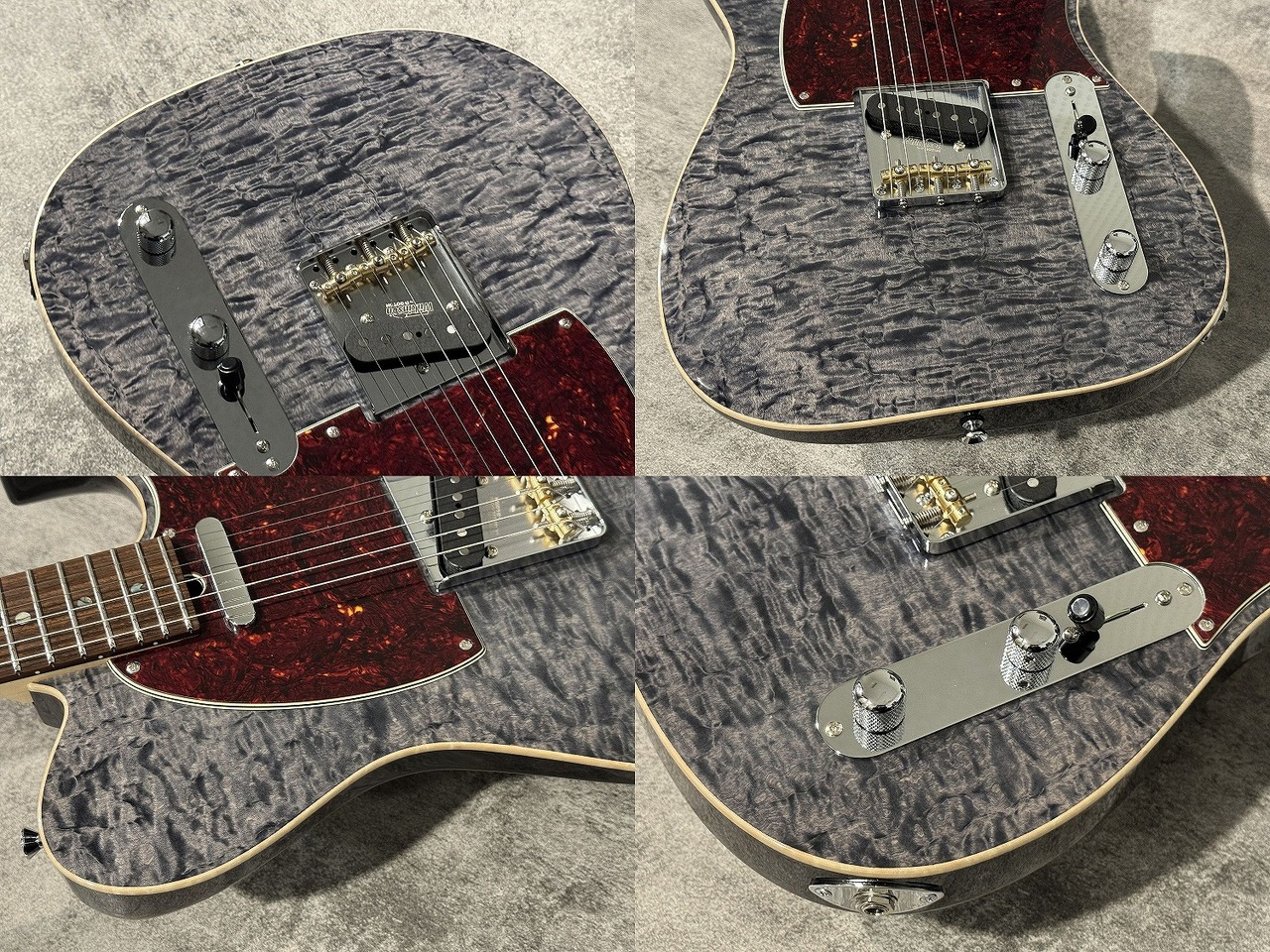 T's Guitars DTL-Classic 22 Trans Black【3.2kgの軽量個体】【極杢