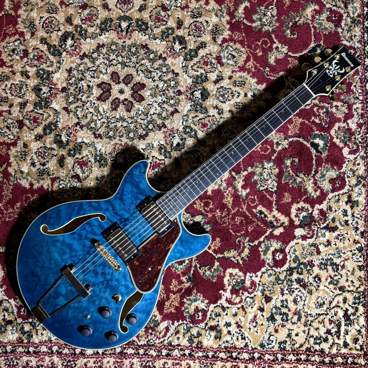 Ibanez amh-90qm フルアコ Ibanez AMH90QM TBL フルアコギター アイバニーズ 【 有明