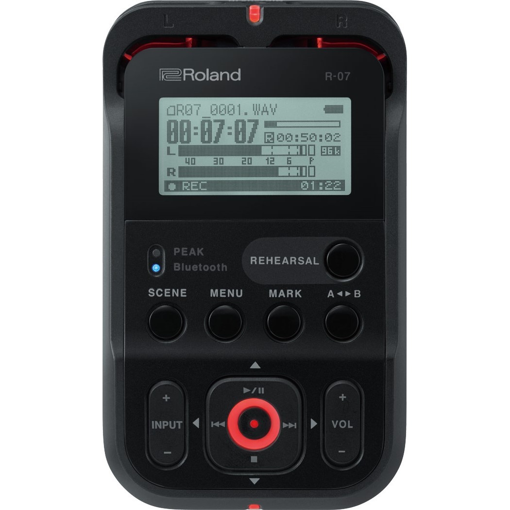 Roland R-07 (BK) High-Resolution Audio Recorder 【アウトレット特価】