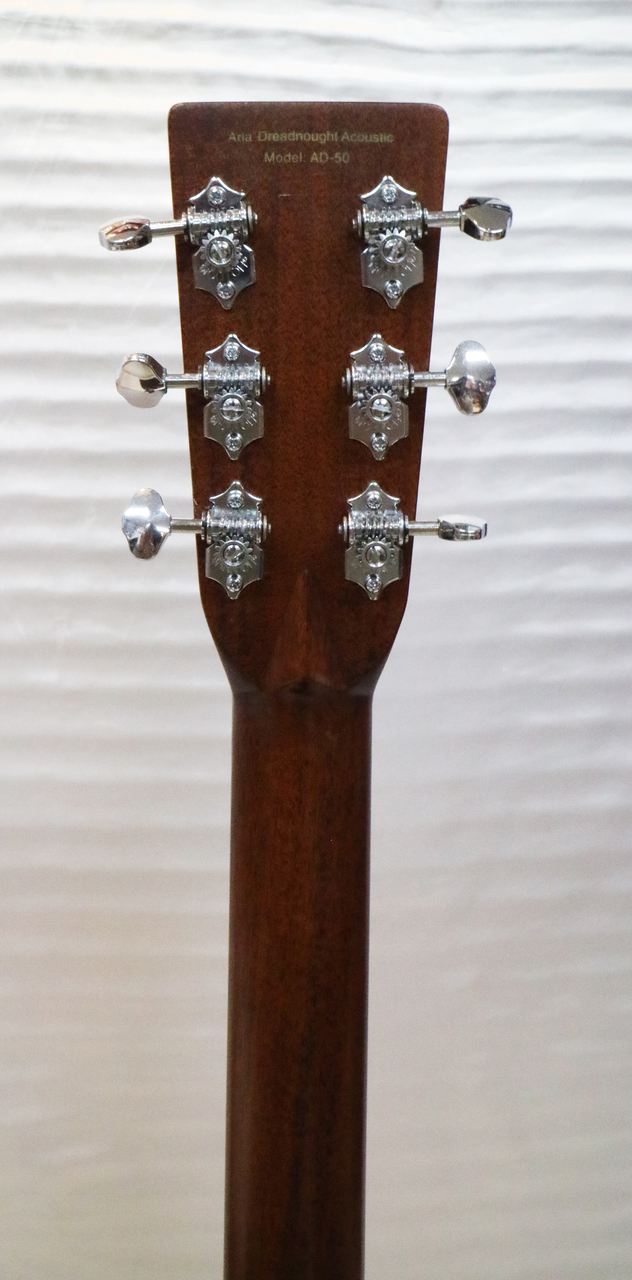 Aria Dreadnought AD-50 本体,ソフトカバー、弦 、ピック 楽器・機材