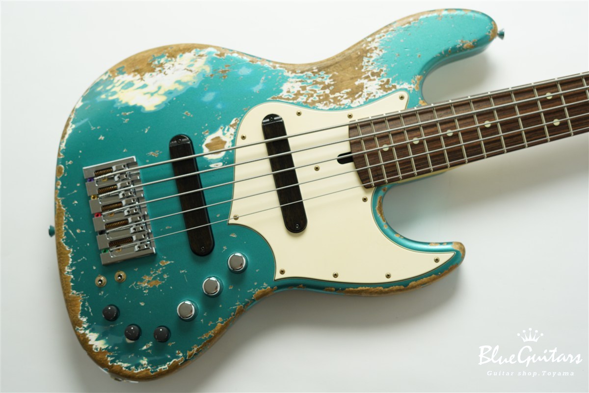 ベース xotic xj-1t Xotic XJ-1T 6st - Dark Lake Placid Blue #2519 Medium Aged