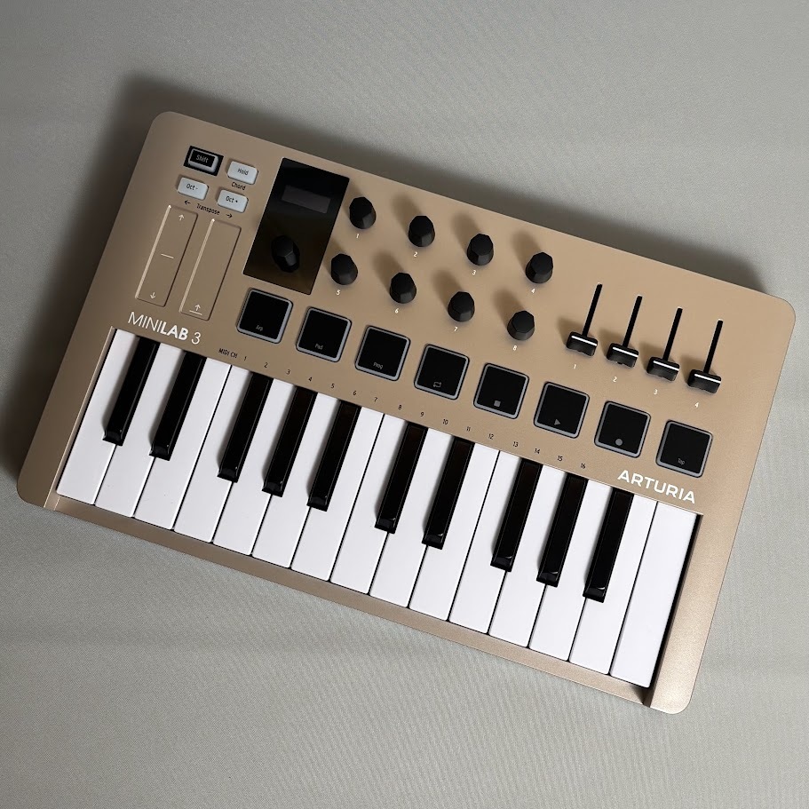 Arturia MINILAB 3 CHAMPAGNE (シャンパーニュ) 25鍵盤 MIDIキーボード