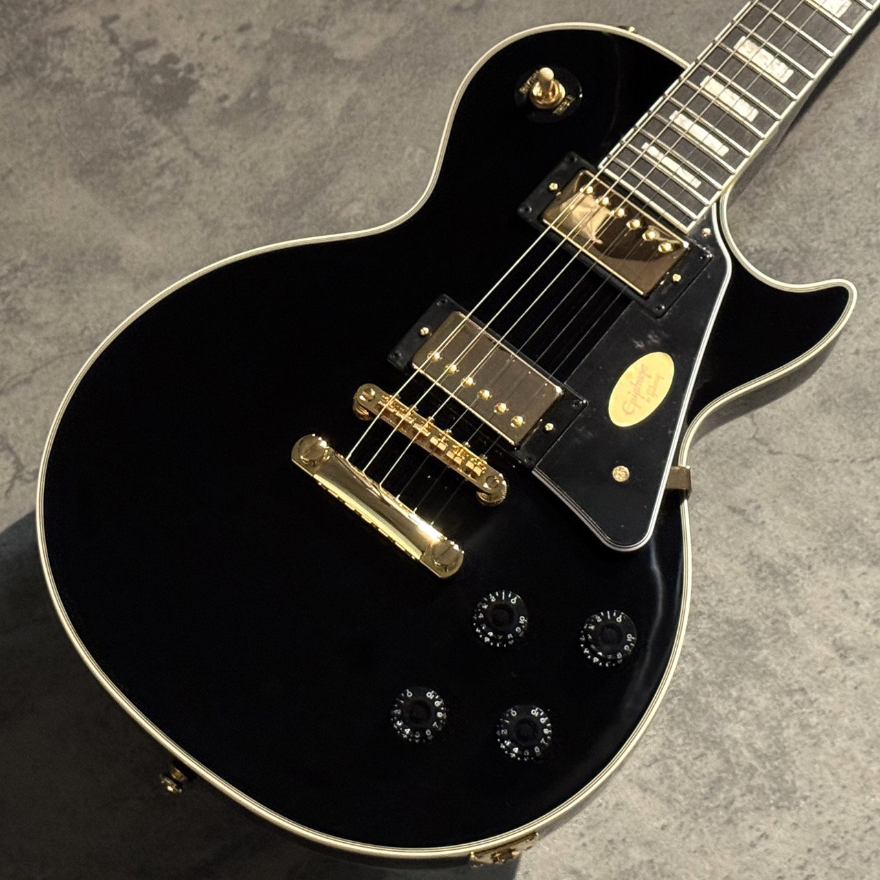 ※希少※Epiphone レスポールmodern エボニー指板エボニーブラック Epiphone Les Paul Custom ~Ebony~ #26041527547 【軽量3.91kg