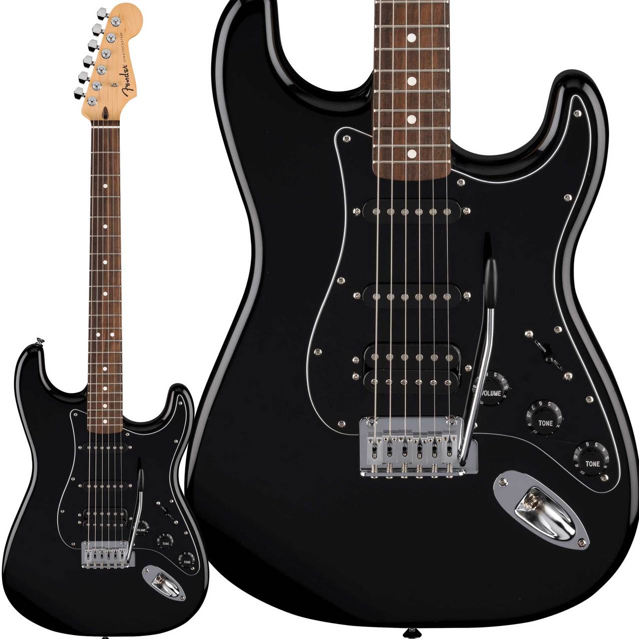 Fender Japan ST-STD エレキギター ストラトキャスターブラック Fender Standard Stratocaster HSS Black エレキギター ストラト