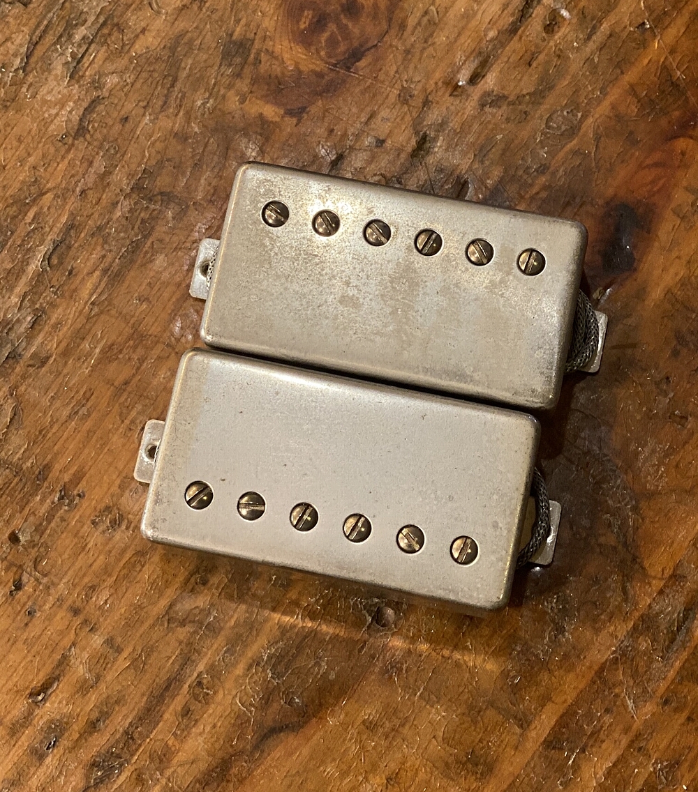 LOLLAR PICKUPS Imperial Standard Aged Nickel Cover SET NECK+BRIDGE