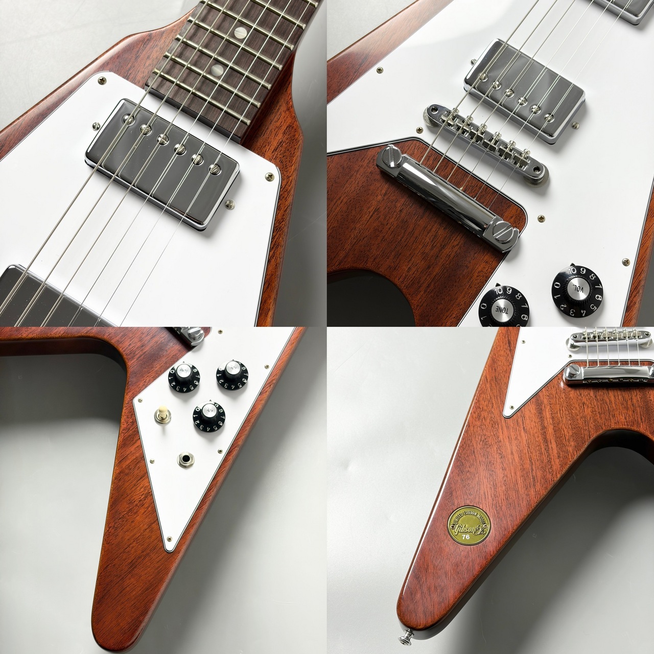 045　貴重　ヴィンテージGibsonバスチケット 10ロール Gibson Custom Shop 1971 Flying V Medallion Reissue VOS #710076