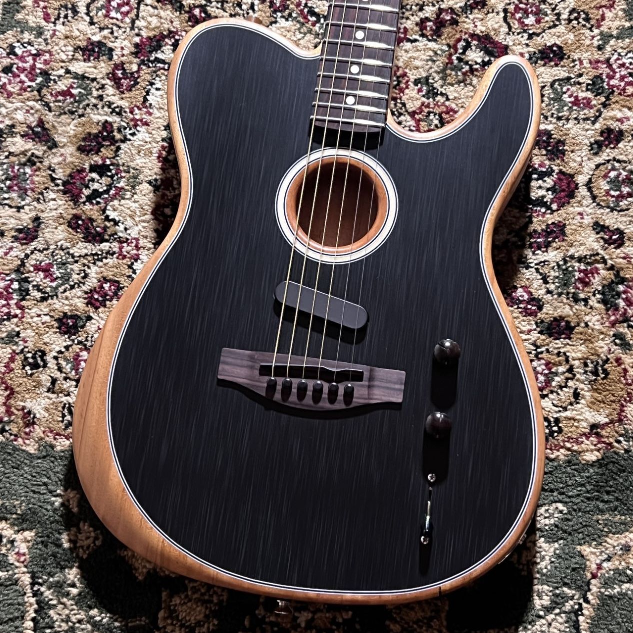 Fender Acoustasonic Player Telecaster Brushed Black エレアコギター