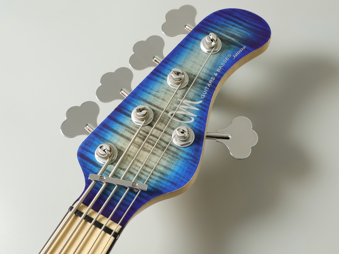 MAYONES Jabba Custom 5 -Trans Jeanes Black 3Tone Blue Burst Matt