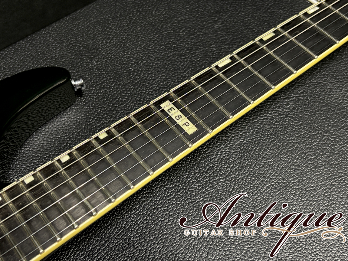 ESP HORIZON 1990 Black /Arched Top & Thru Neck w/Original Concorde