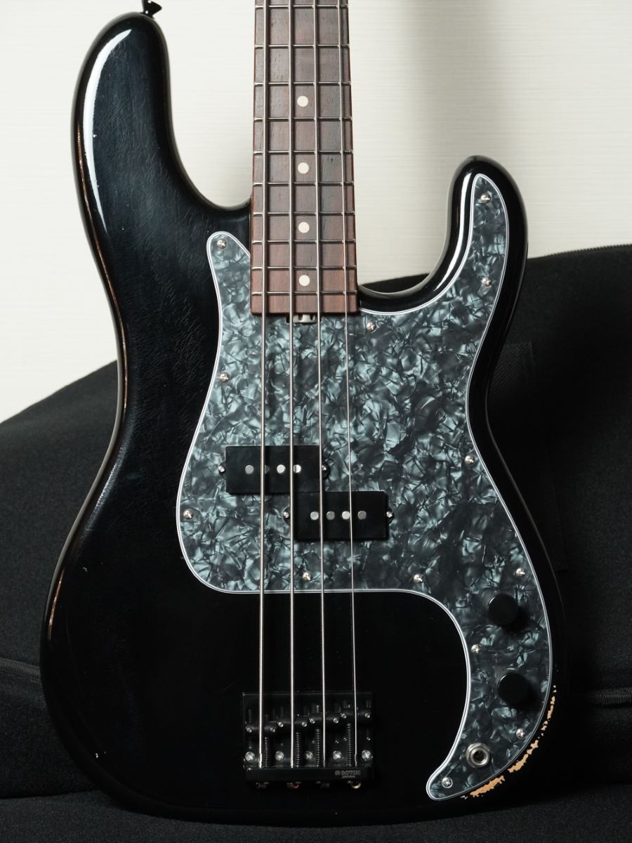 infinite Trad PB4 -Bare Knuckle PU搭載‐ /Solid Black Light Aged【当店オーダー特注品】