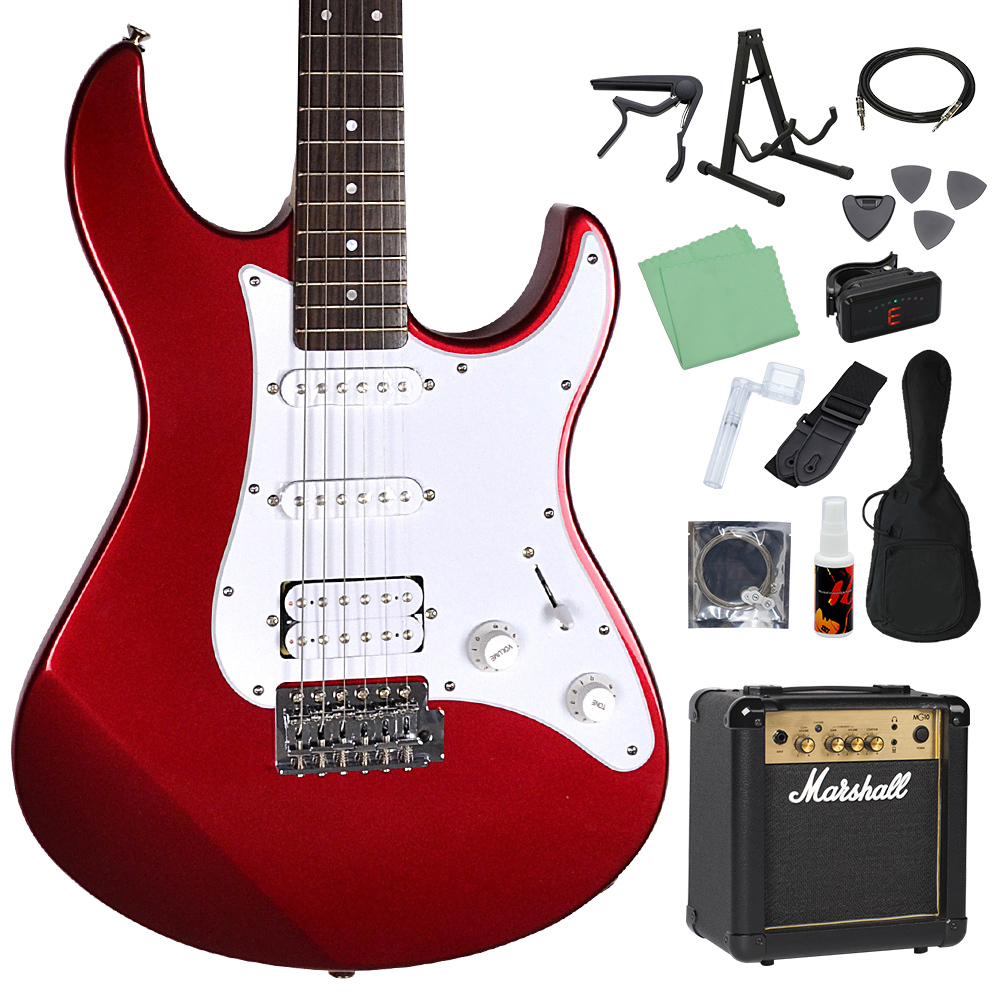 YAMAHA PACIFICA012 初心者14点セット 【マーシャルアンプ付き】 RM 