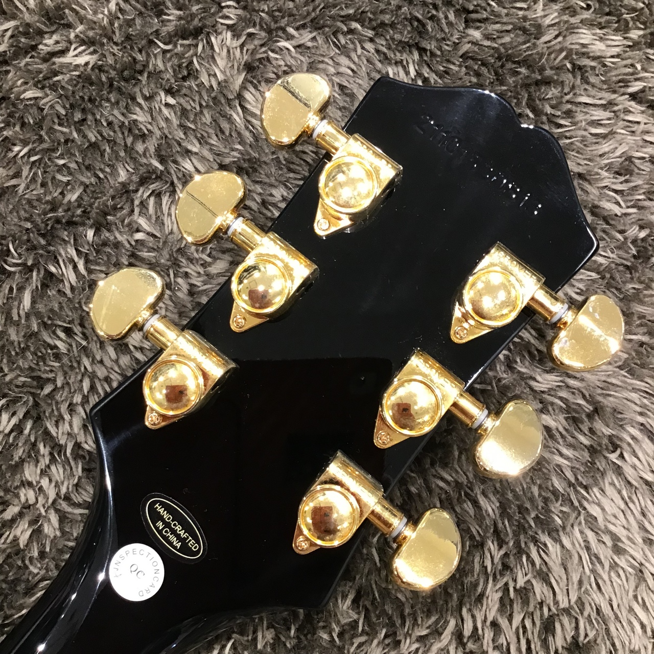 ライトブラウン/ブラック epiphone エピフォン レスポールカスタムPro