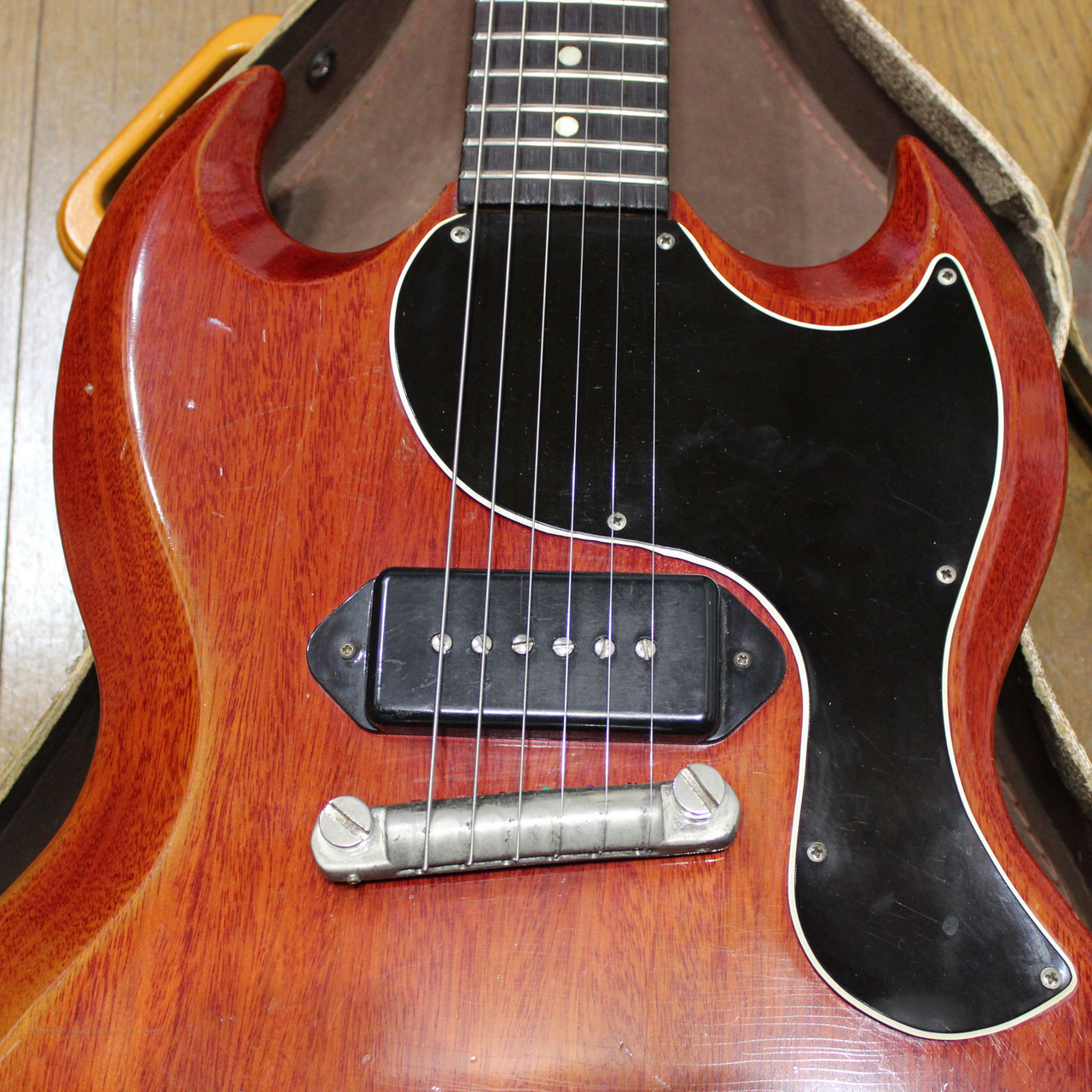 Gibson Les Paul Junior (SG Shape) Cherry Red 1961年スペック レス 