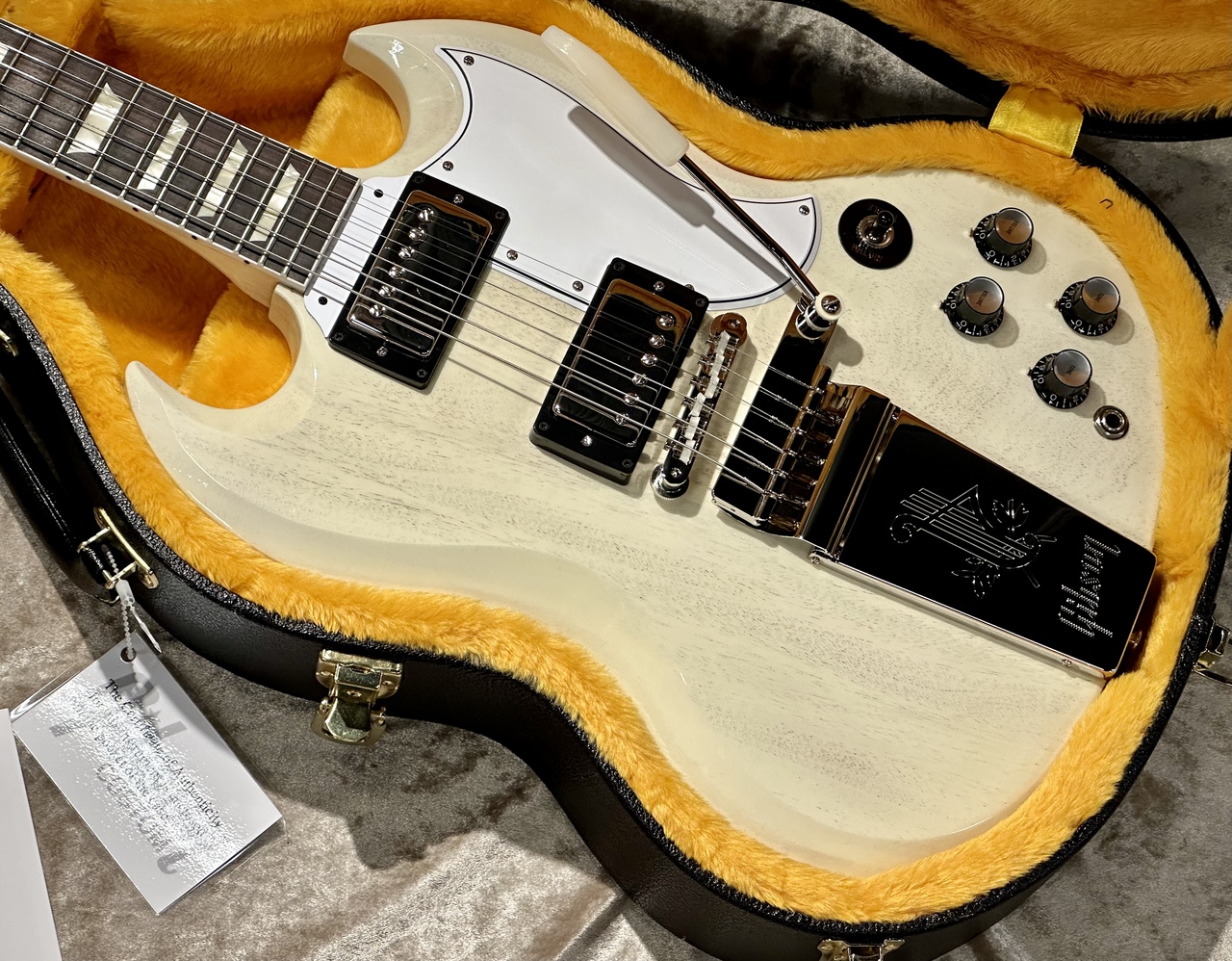Maestro by Gibson SG ホワイト 値下げ Gibson Custom Shop / 1963 SG Standard w/Maestro Vintage