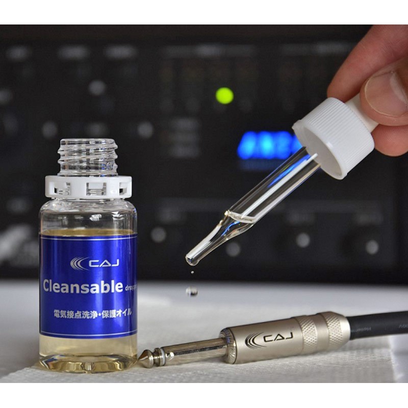 市場 CAJ Custom 電気接点洗浄 Japan Cleansable Audio dropper 保護オイル 30ml