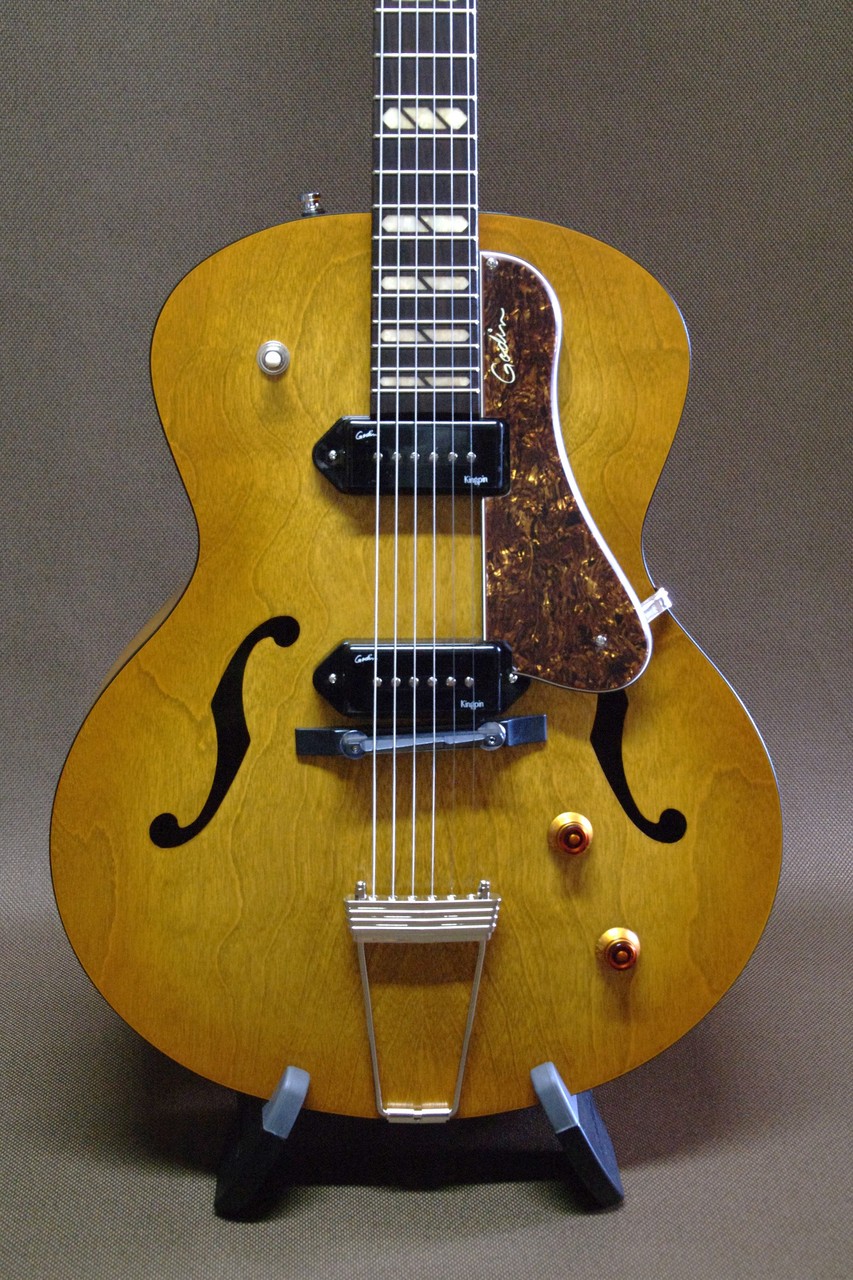 Godin 5th Avenue Jumdo P90 Harvest Gold（新品）【楽器検索
