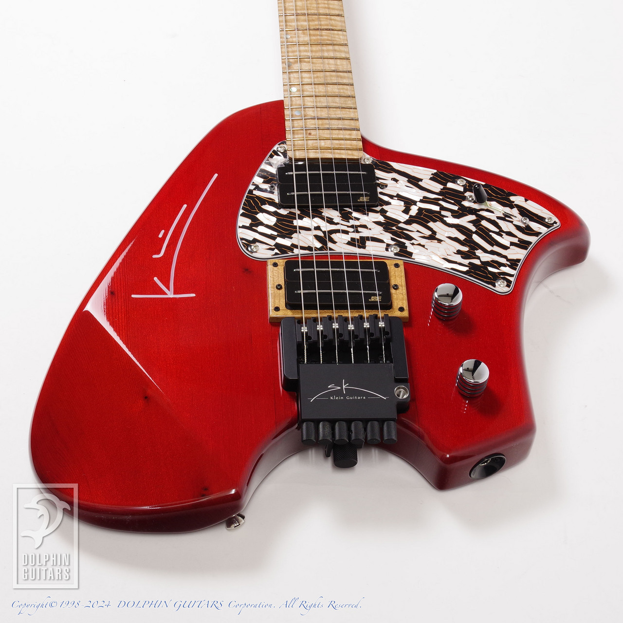Steve Klein S Tele Headless (Redwood Body Torrefied Flamed
