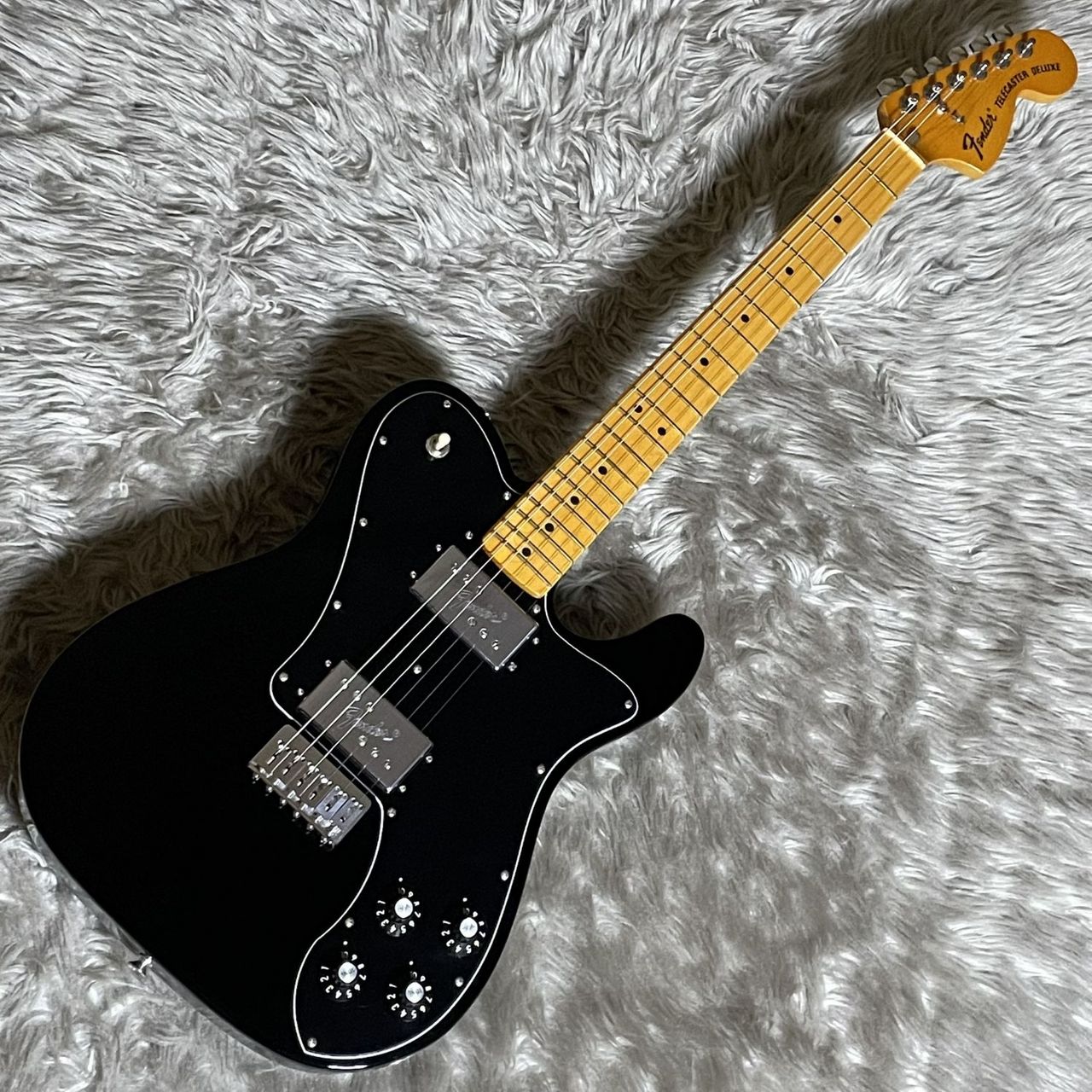 Fender Telecaster 1975年 ブラック Fender American Vintage II 1975 Telecaster Deluxe Black 3.85kg