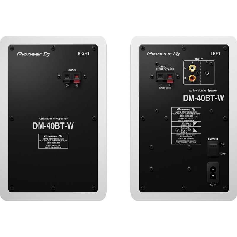 Pioneer Dj DM-40BT-W （1ペア）（Bluetooth機能搭載アクティブモニタースピーカー）（新品/送料無料）【楽器検索デジマート】