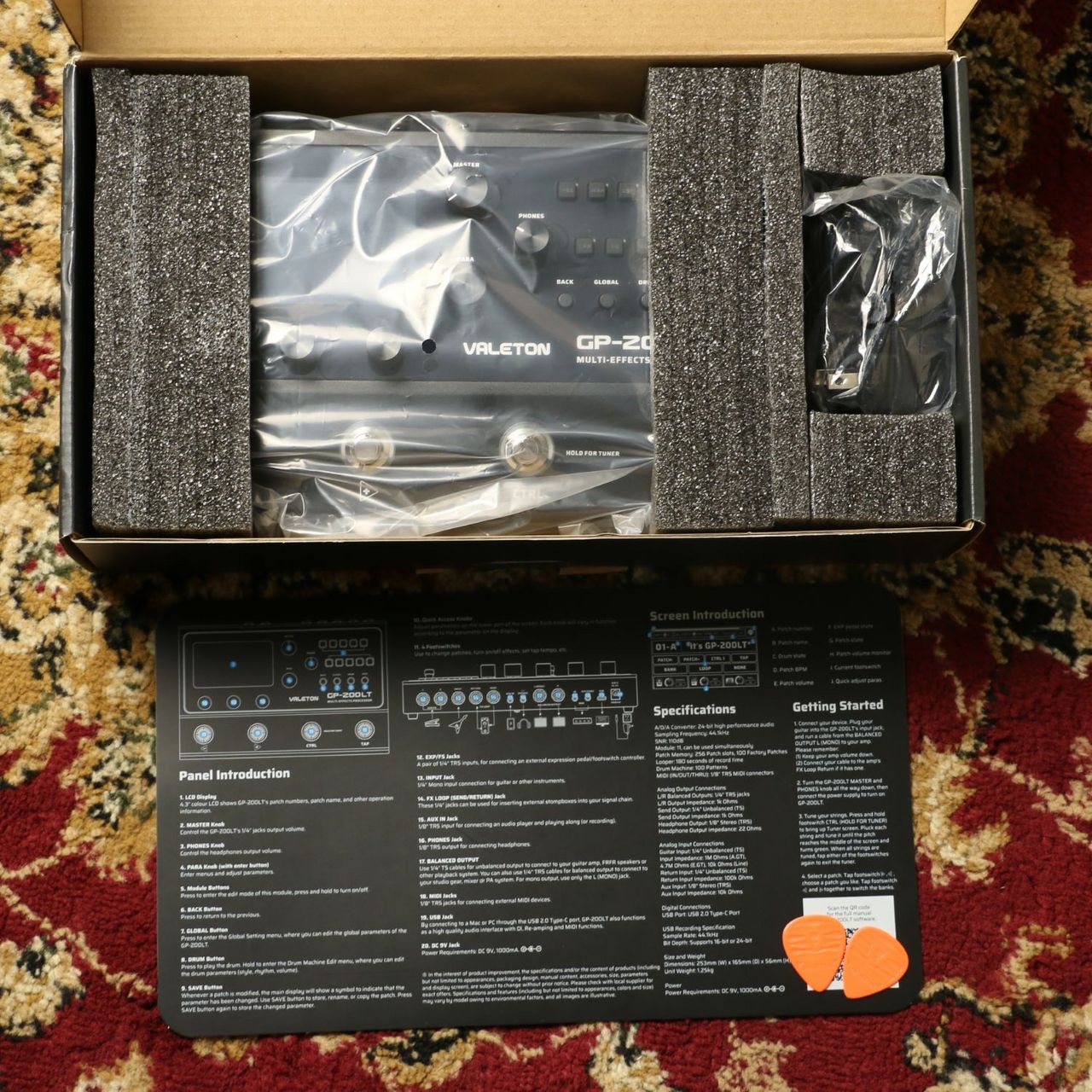 VALETON GP-200LT マルチエフェクター 箱付き付属品完備 VALETON GP-200LT【マルチエフェクター】（中古/送料無料）【楽器検索
