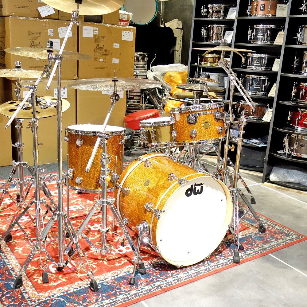 dw Collector's series Jazz Kit Maple/Gum ORANGE GLASS Finisyply
