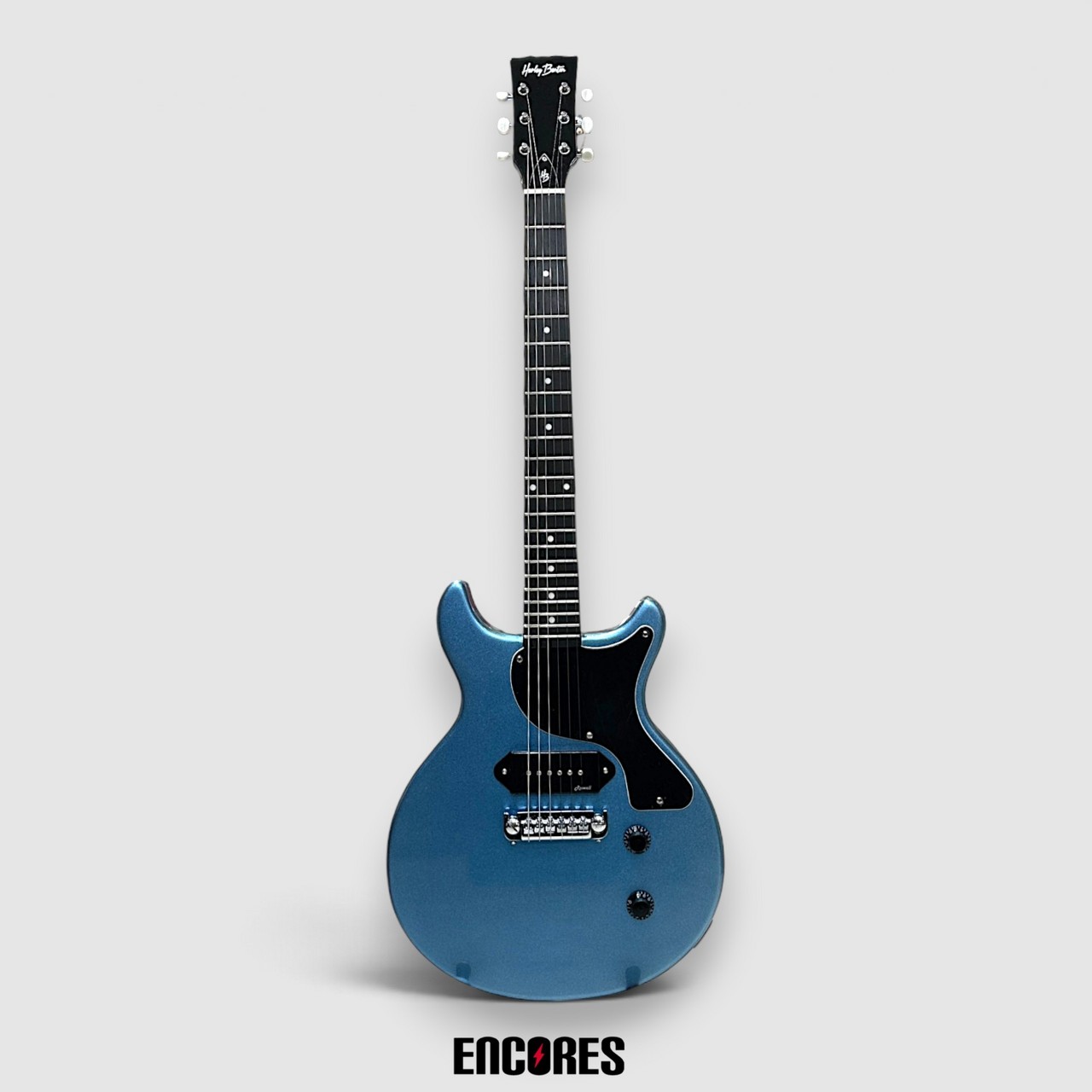 Harley Benton DC-Junior Pelham Blue ダブルカッタウェイ（中古
