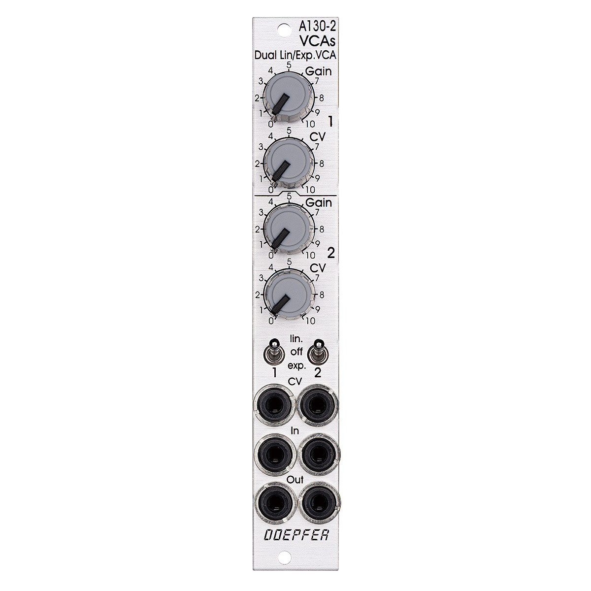 Doepfer A-130-2 Dual Linear/Exponential VCA A-100 ユーロ Doepfer A-130-2 Dual Linear/Exponential VCA A-100 ユーロ