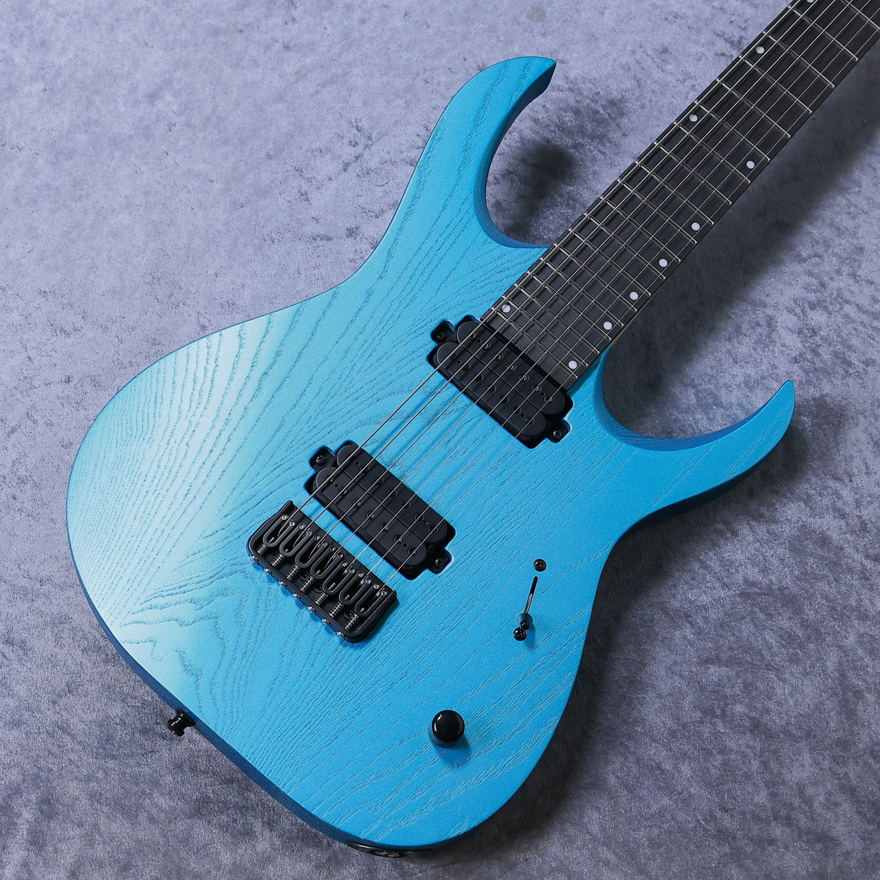 低価格で大人気の MAYONES 【7弦】「現物 Satin】 Blue 【Opal B26.5 7 DT Duvell ギター