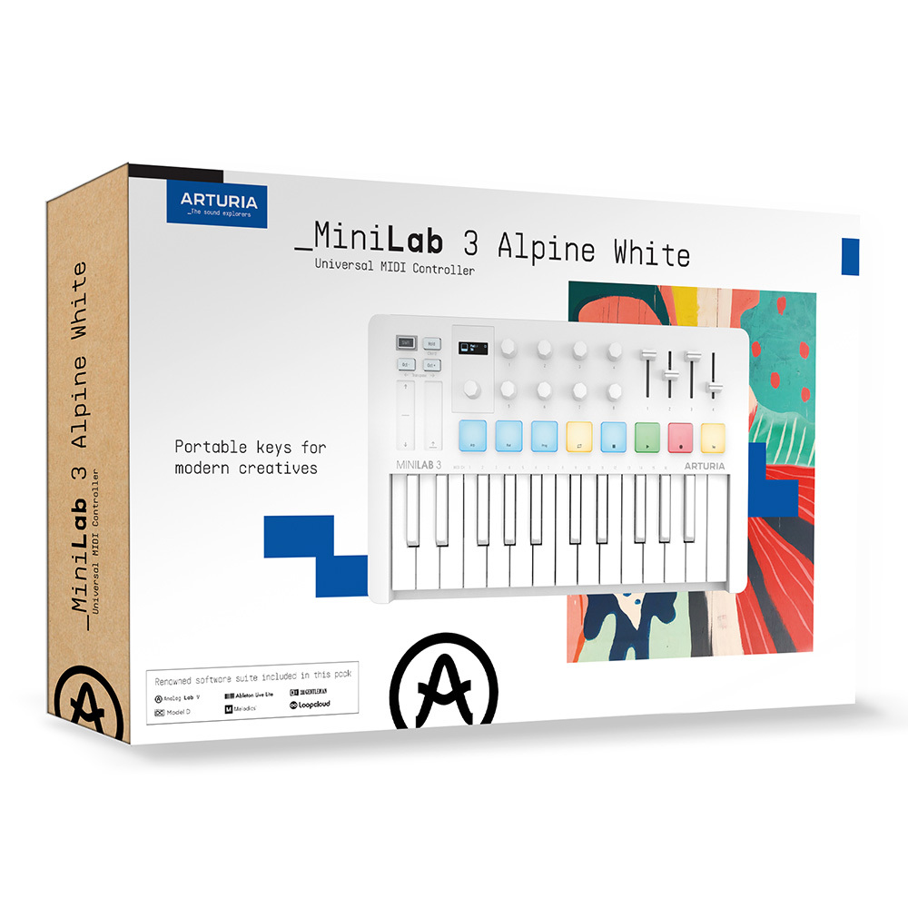 Arturia MiniLab 3 Alpine White 【限定カラー】（新品/送料無料