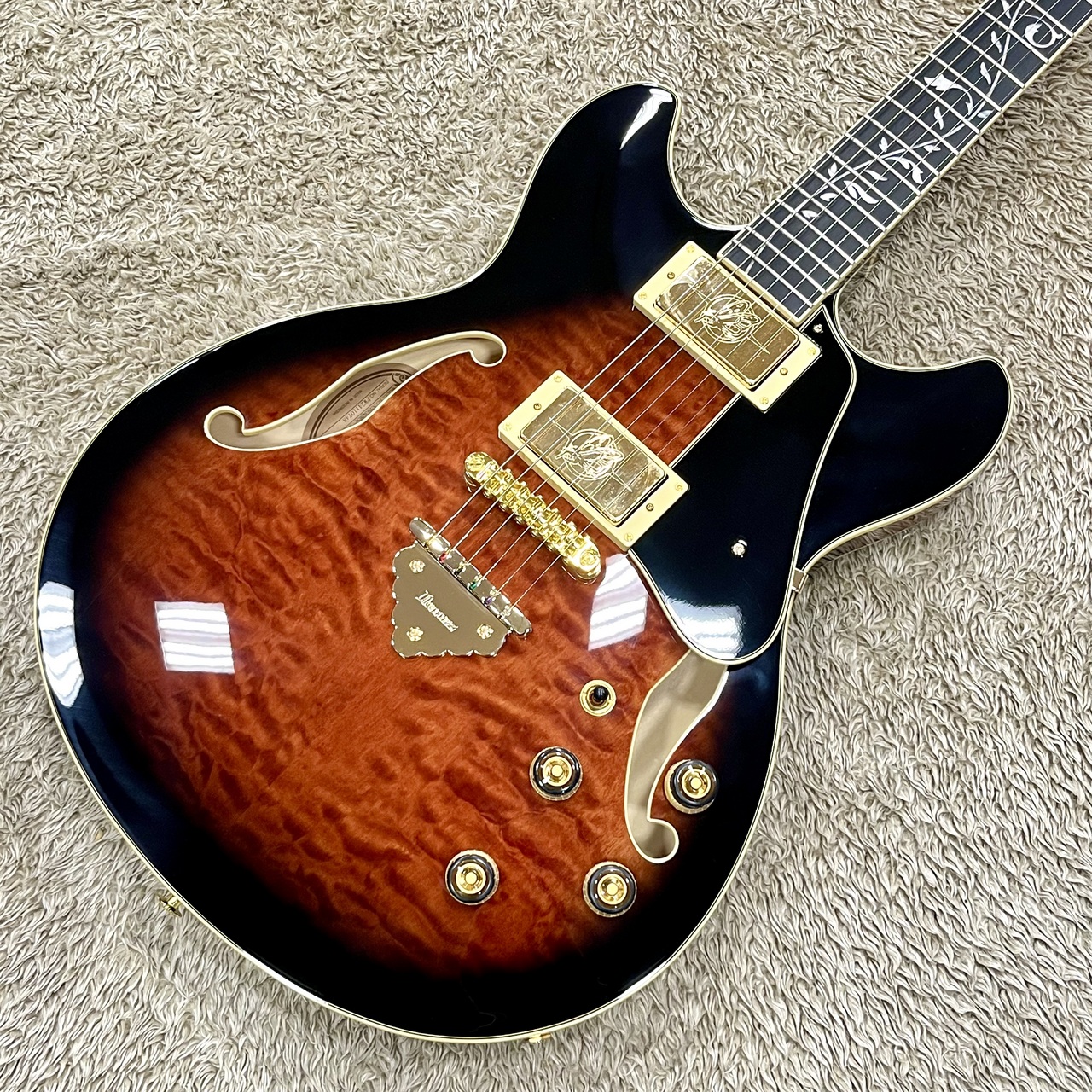 Ibanez AS93QMSP DBS (Dark Brown Sunburst) -Artcore