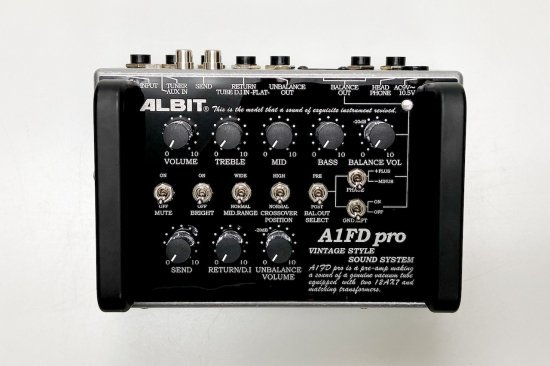 ALBIT A1FD pro ギター・ベース兼用プリアンプ/DI【送料無料】（新品 