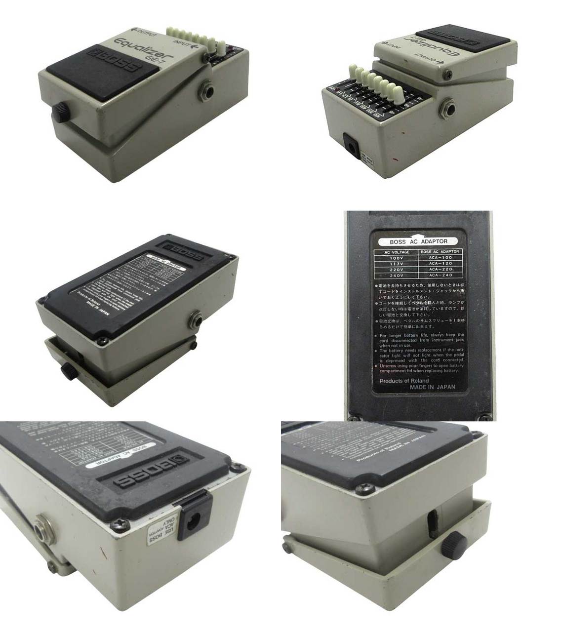 BOSS GE-7 Equalizer / ACA電源 【MADE IN JPAN 日本製】 1985年