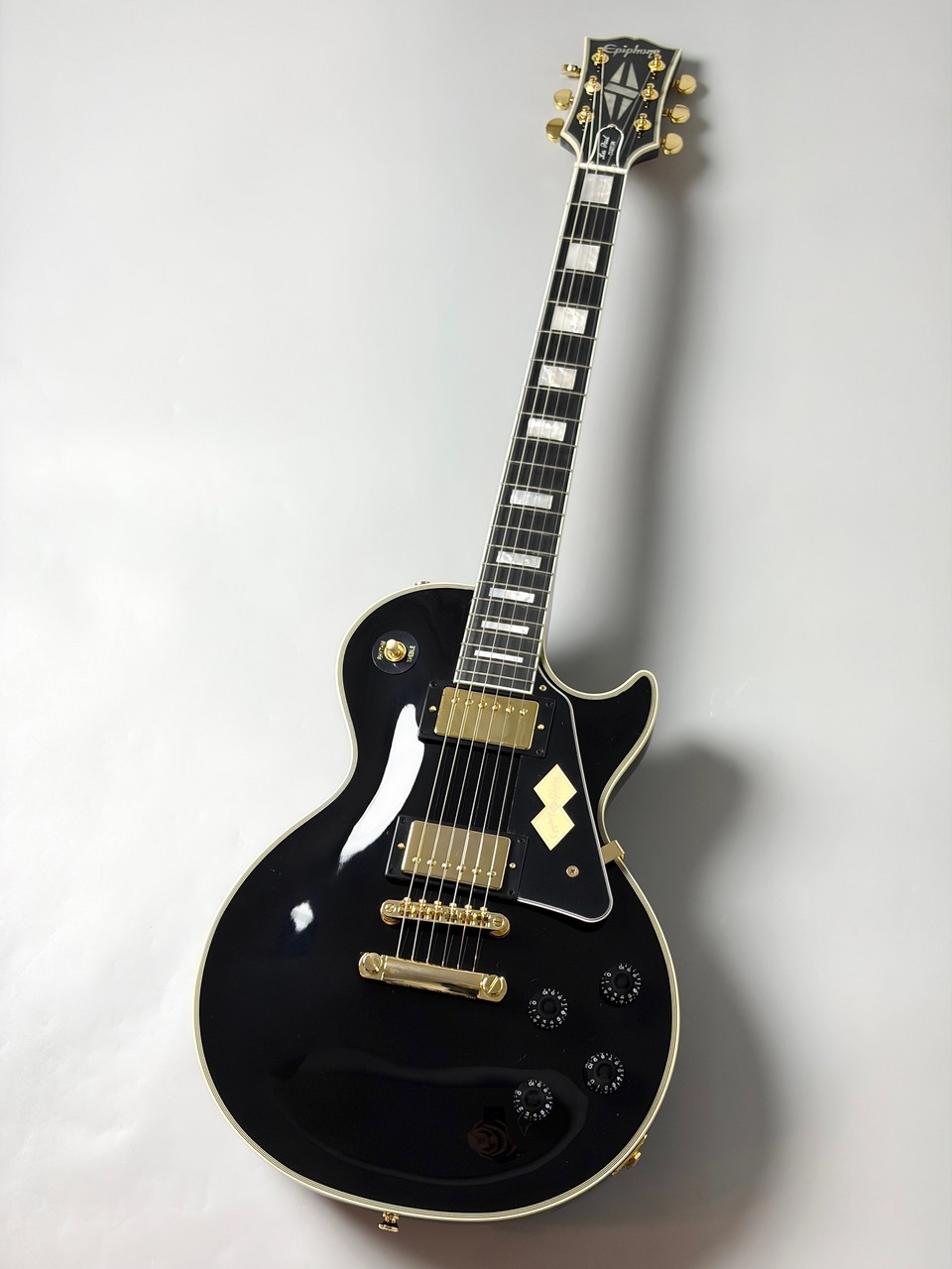 Epiphone Les Paul Custom ブラック ギブソンヘッド Epiphone Inspired by Gibson Custom Les Paul Custom Electric Guitar
