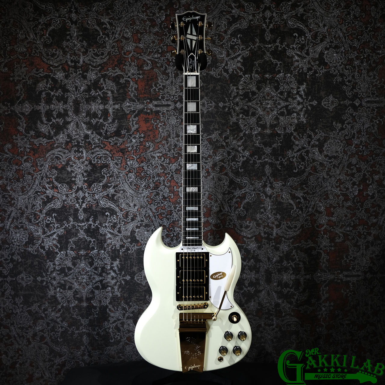 Epiphone Inspired by Gibson SG マエストロ　後付 モーリーが「Epiphone Inspired by Gibson Custom 1963 Les Paul SG