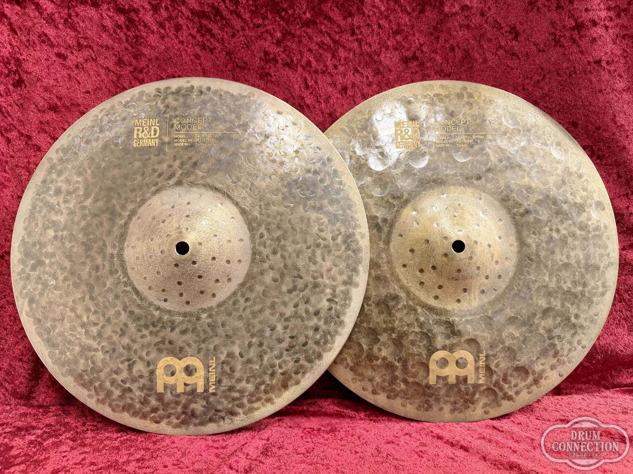 Meinl R&D Byzance Dark Extra Hammered Hi-Hat 14