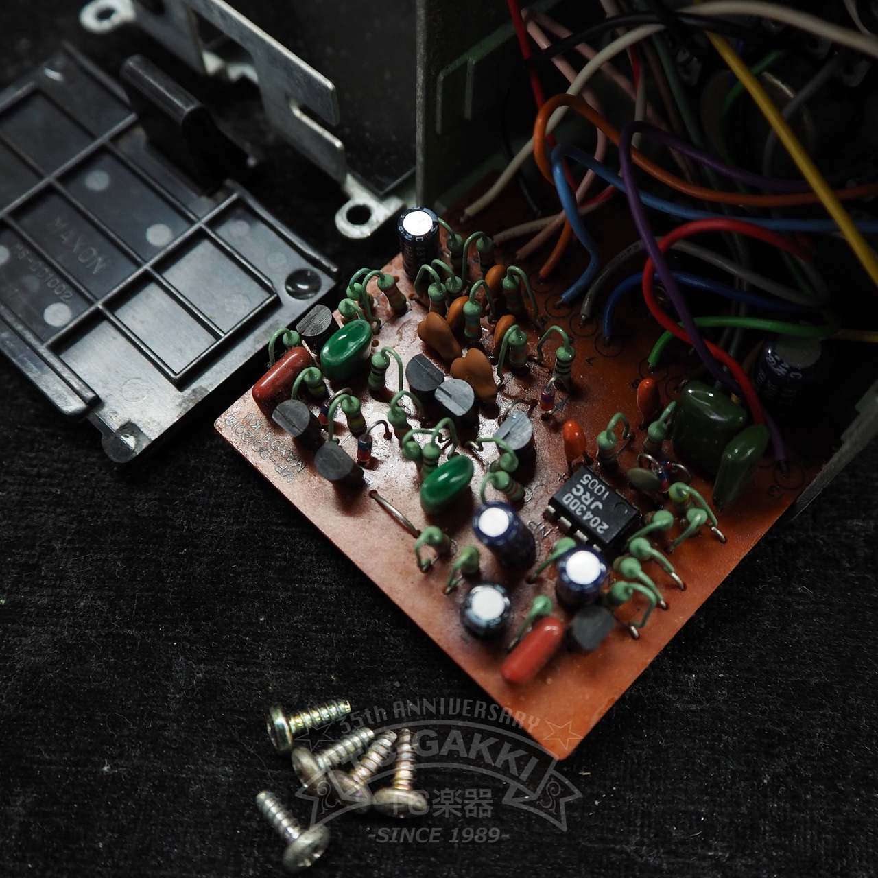 Maxon OD-9 Overdrive (Black Label/JRC2043DD)（ビンテージ）【楽器