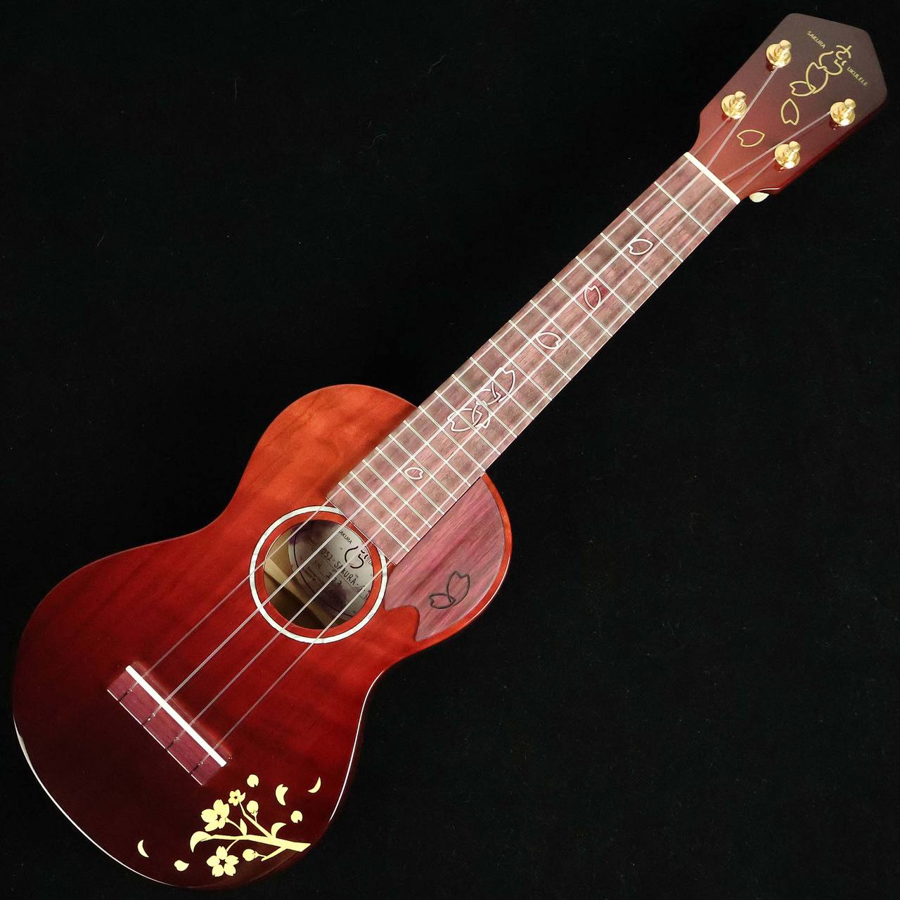 SAKURA UKULELE SUS2-SAKURA-金箔 S/N：223 【ソプラノ】 【未展示品