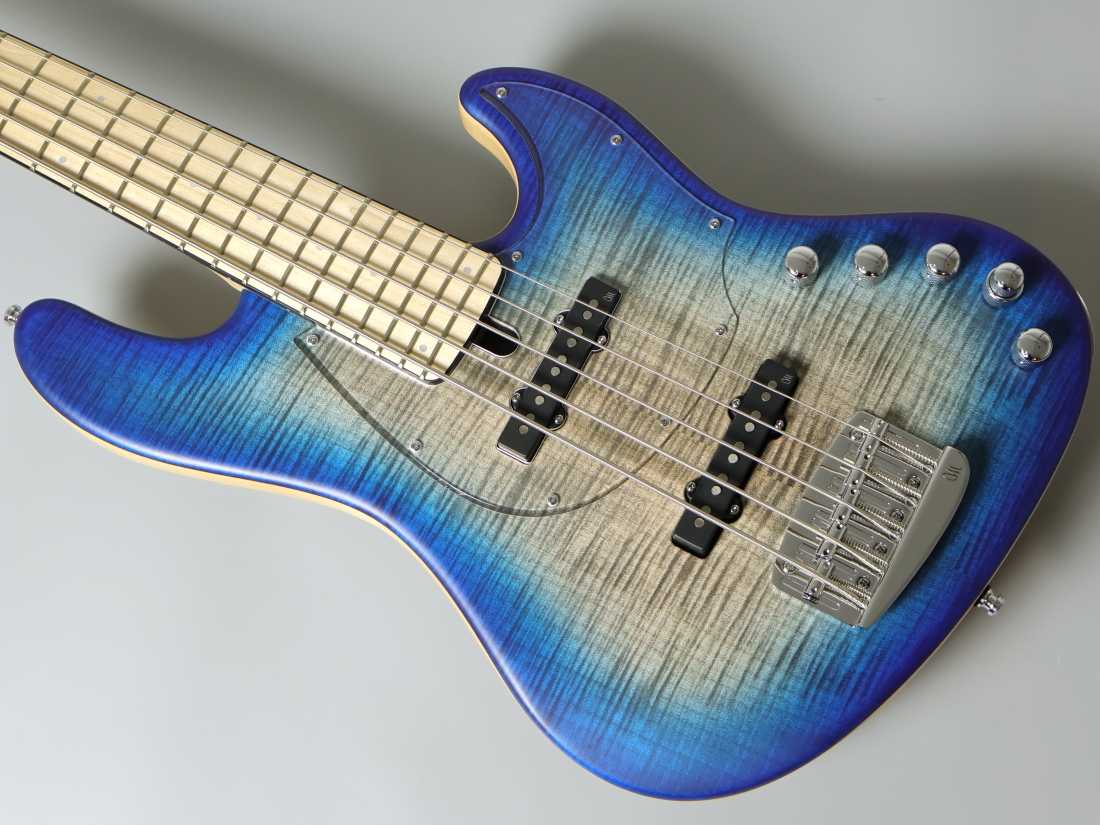 【最終値下げ】新品同様 Mayones Jabba Custom ベース MAYONES Jabba Custom 5 -Trans Jeanes Black 3Tone Blue Burst Matt