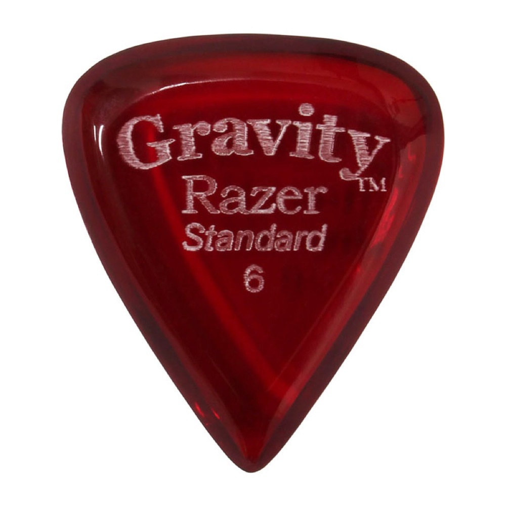 Gravity Guitar Picks Razer -Standard- GRAS6P 6.0mm Red ピック