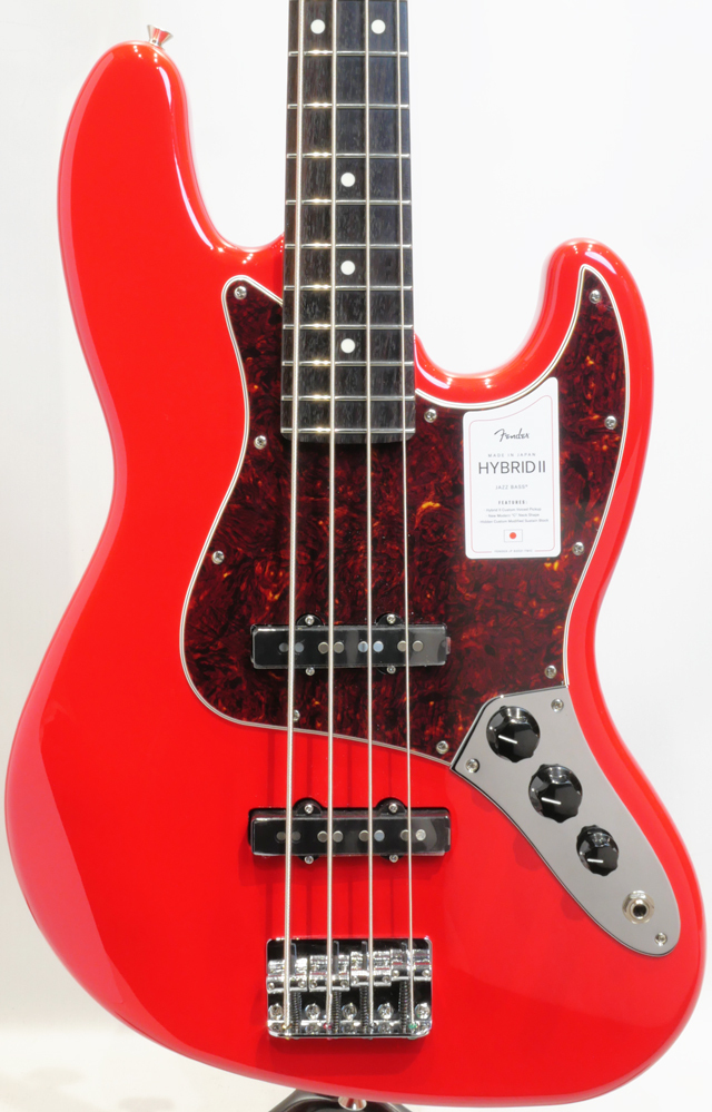 Fender MADE IN JAPAN HYBRID II JAZZ BASS Modena Red / Rosewood