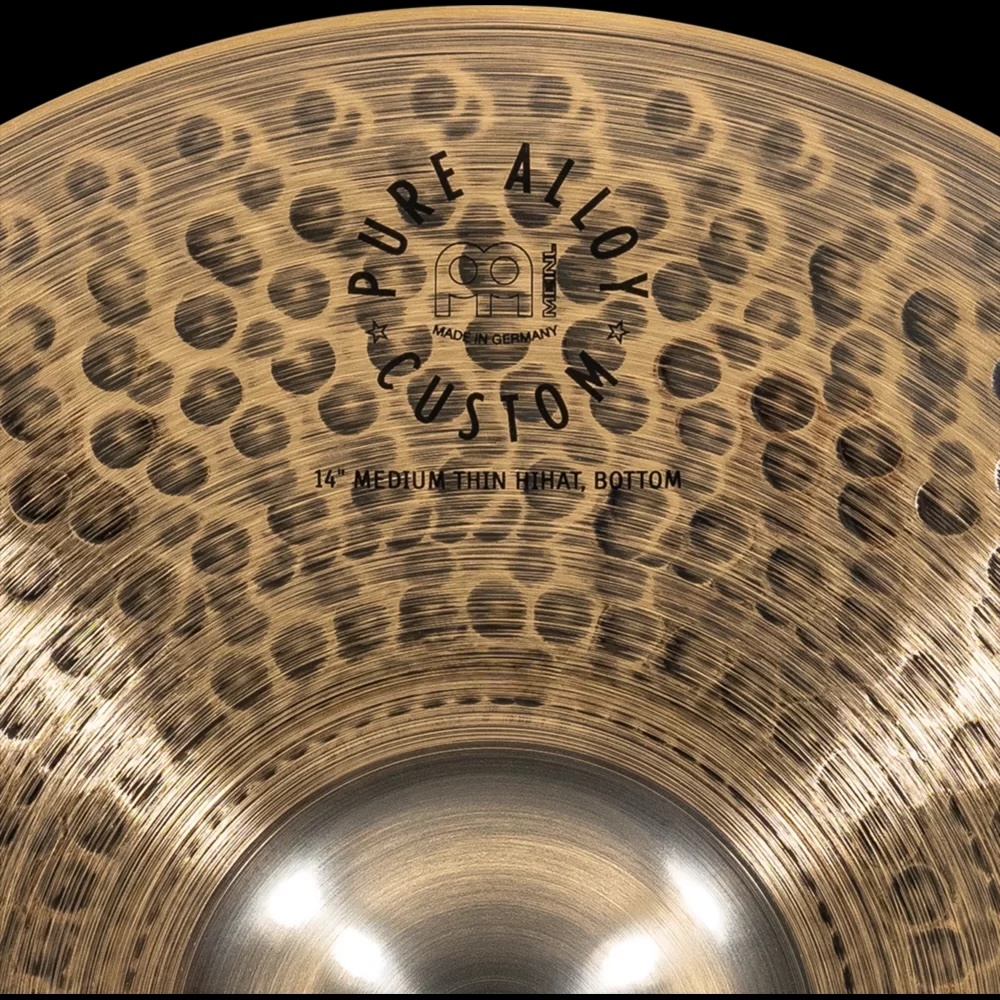 Meinl PAC14MTH Pure Alloy Custom Medium Thin Hi-hat 14
