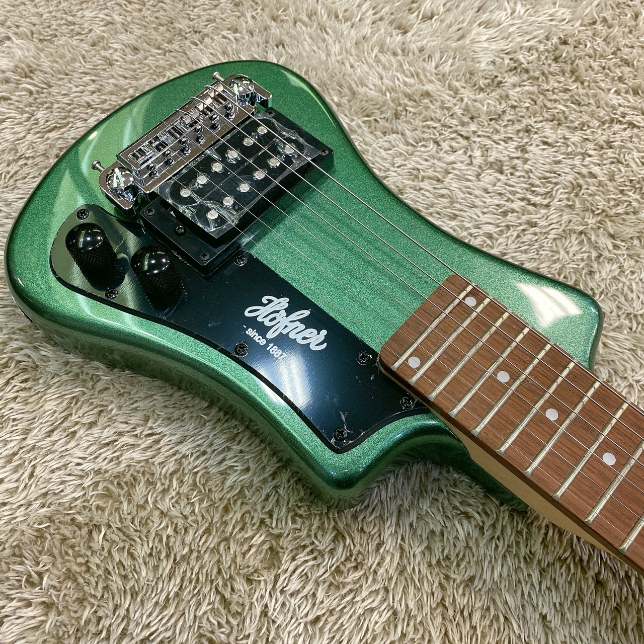 Hofner Shorty / Green 【ヘフナー製ミニギター】（新品）【楽器検索