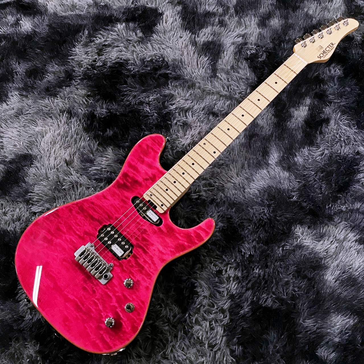 SCHECTER MZ-1 PINK/M (See-thru Pink) 【女性向けに設計された