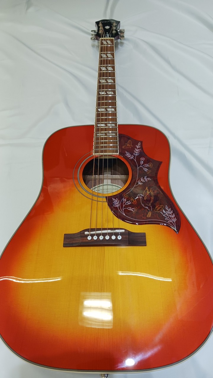 Epiphone Hummingbird Studio★美品送料無料★2nd品 Epiphone Hummingbird Studio Cherry Sunburst - K&S Music