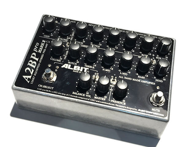 ALBIT A2BP pro MARK II BASS PRE-AMP 2CH BASS PRE-AMP（中古）【楽器 