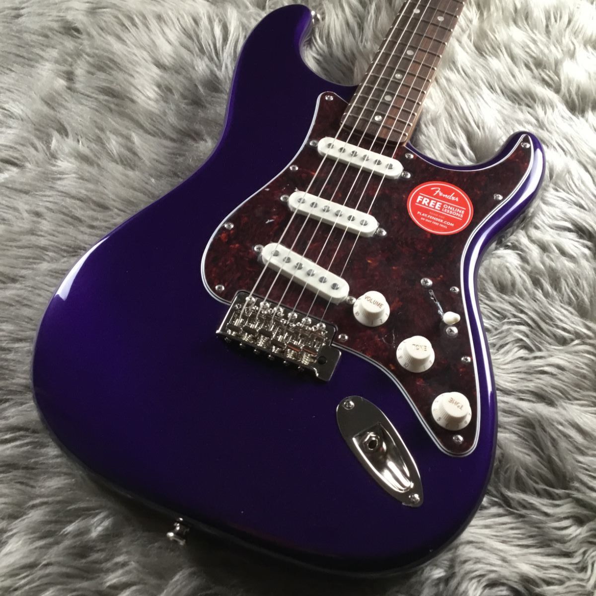 まった連絡しますFender Squier STRAT 紫 エレキギター