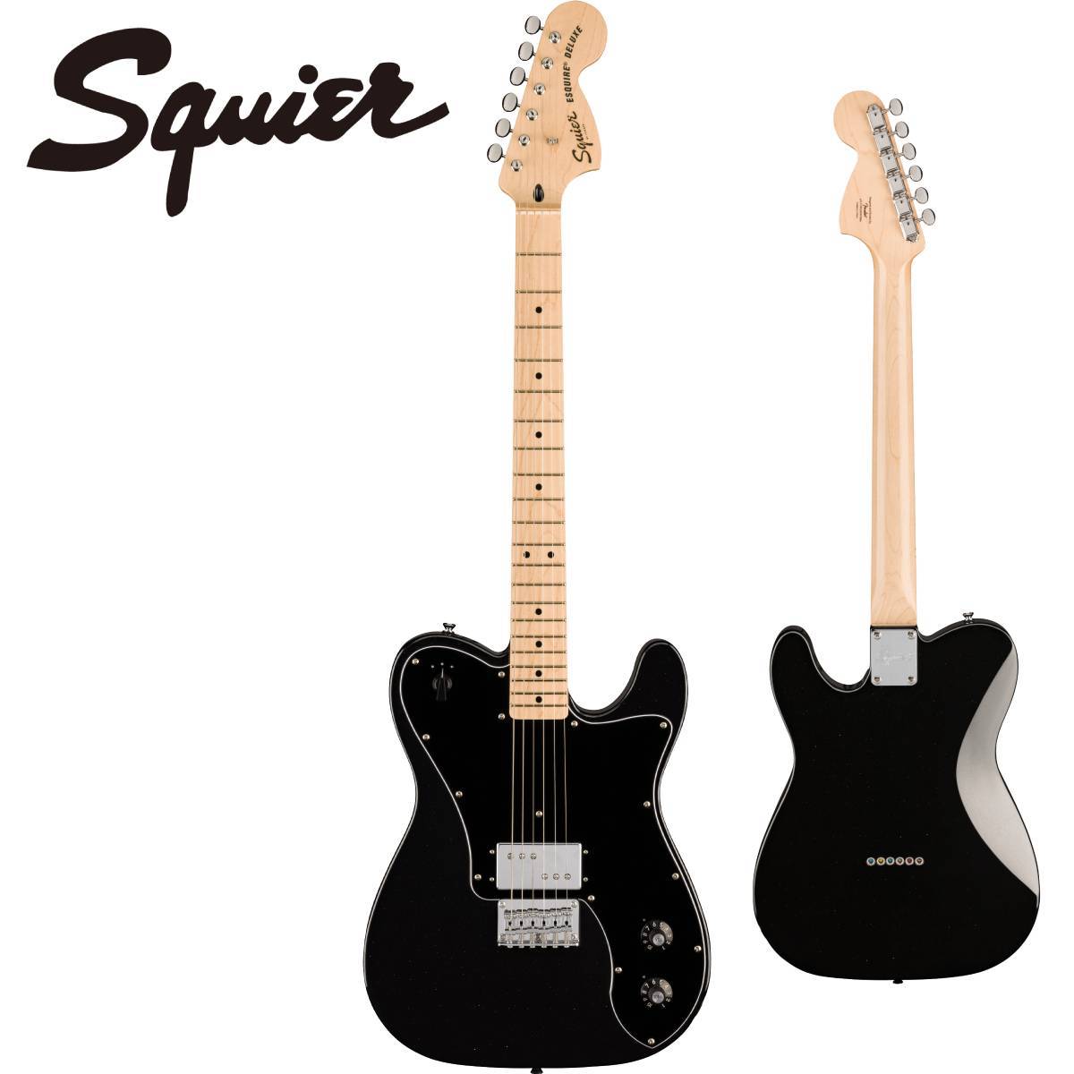 Squier by Fender Paranormal Esquire Deluxe -Metallic Black- 【Web