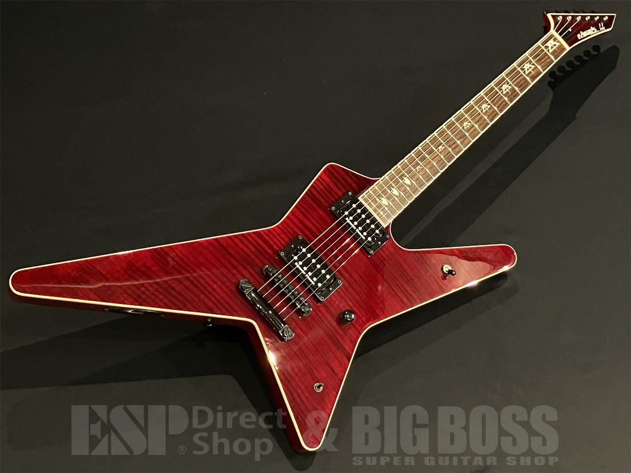 Ed Hardy 赤黒2点セット EDWARDS E-GG-140NT-2FM / Black Cherry（中古/送料無料）【楽器